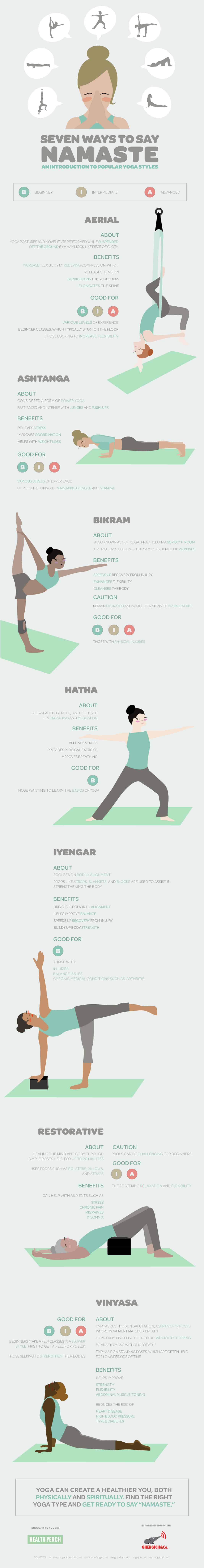 Seven Ways To Say Namaste - An Introduction To Popular Yoga Styles