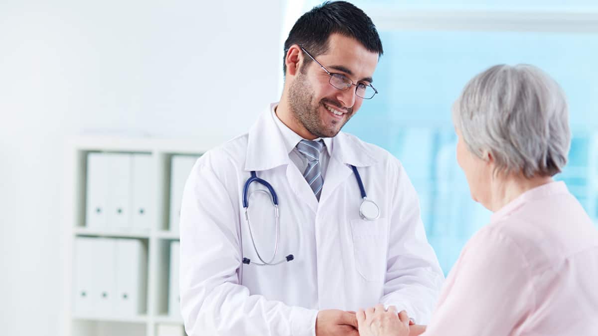 Doctor talking to his patient