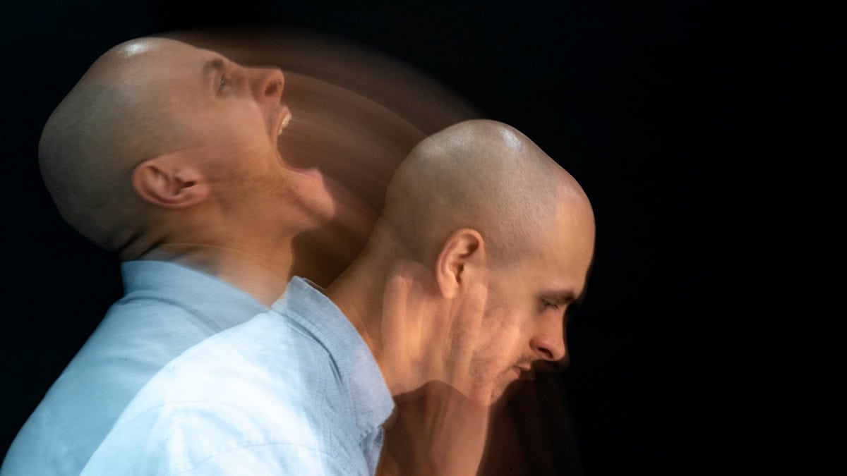 Person suffering from a manic episode