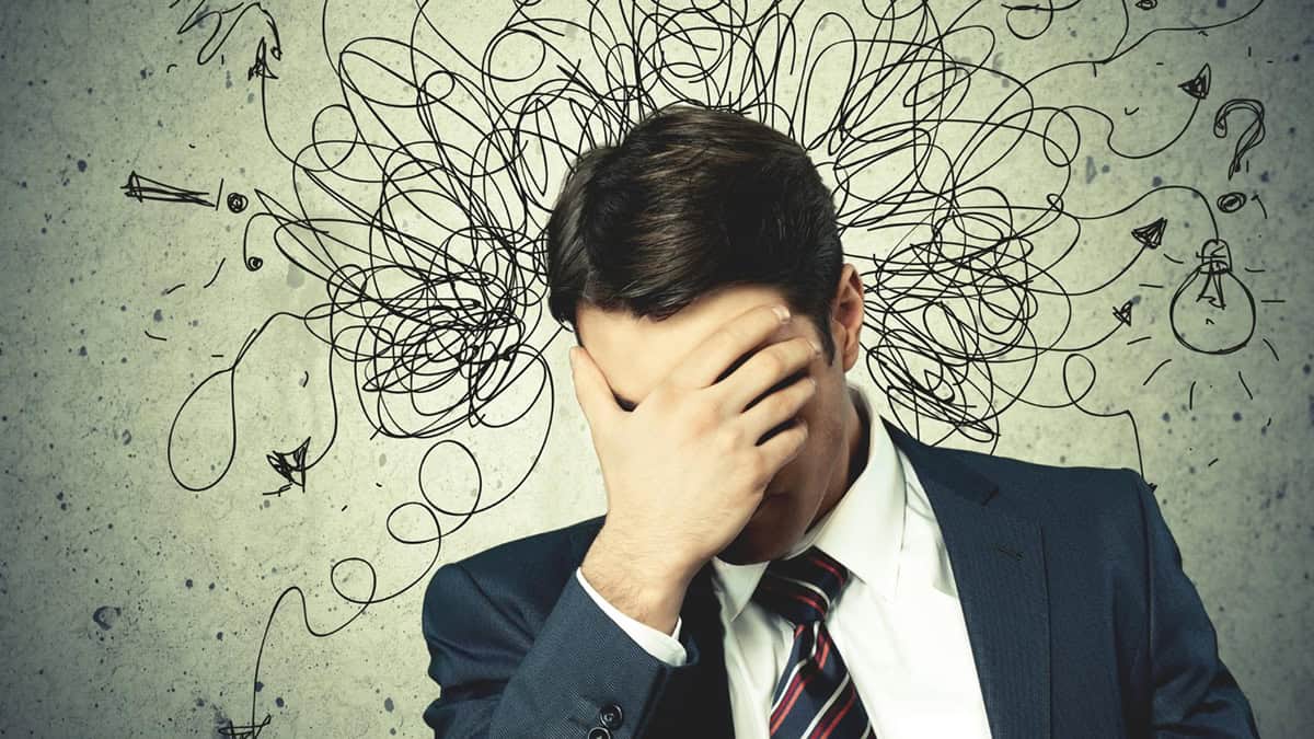 A stressed person