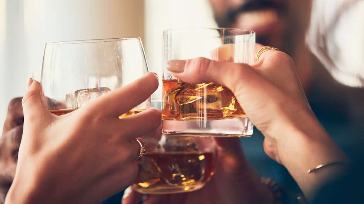 People drinking alcohol