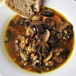 6 Filling Soup Recipes - Mushroom and Farro Soup Recipe