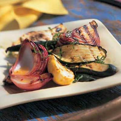 Grilled Zucchini-and-Summer Squash Salad with Citrus Splash Dressing