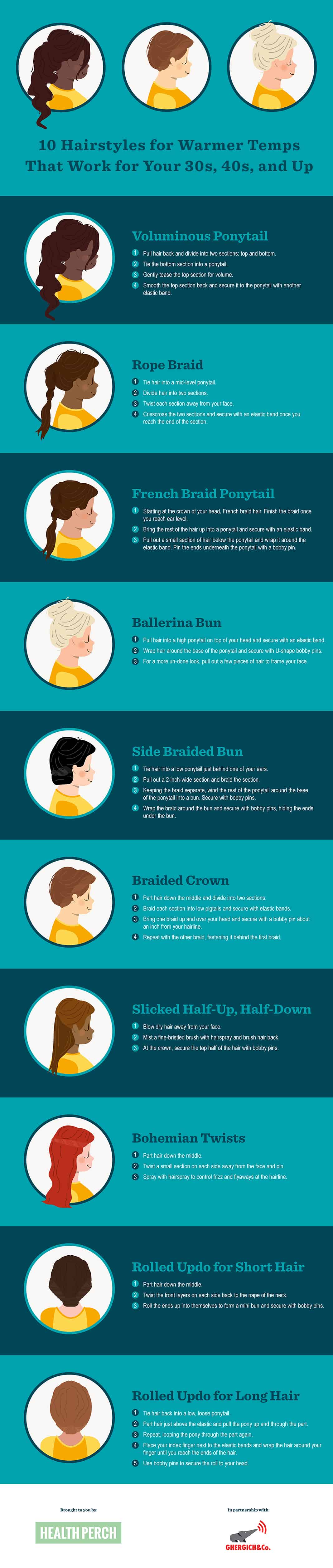 10 Hairstyles for Warmer Temps That Work for Your 30s, 40s, and Up