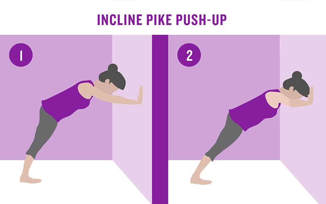 Incline Pike Push-Up