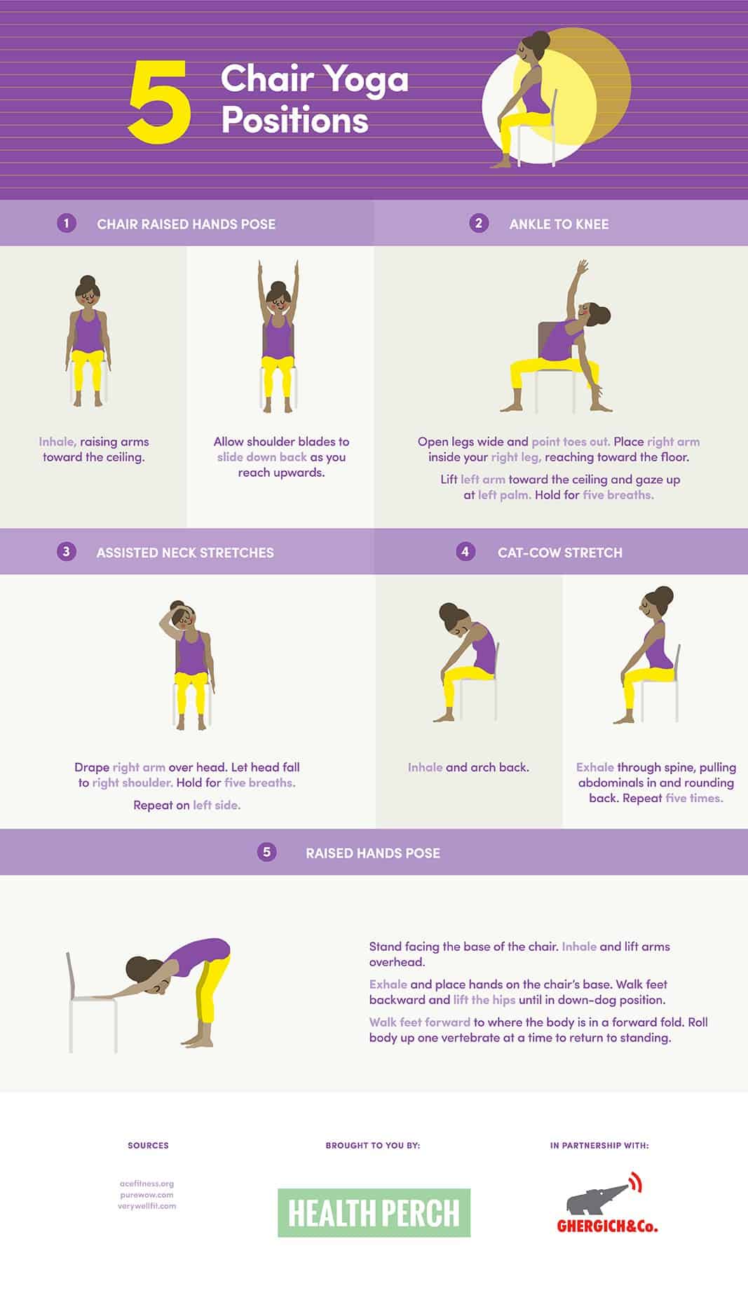 5 Yoga Poses You Can Do At Your Desk Chair Health Perch