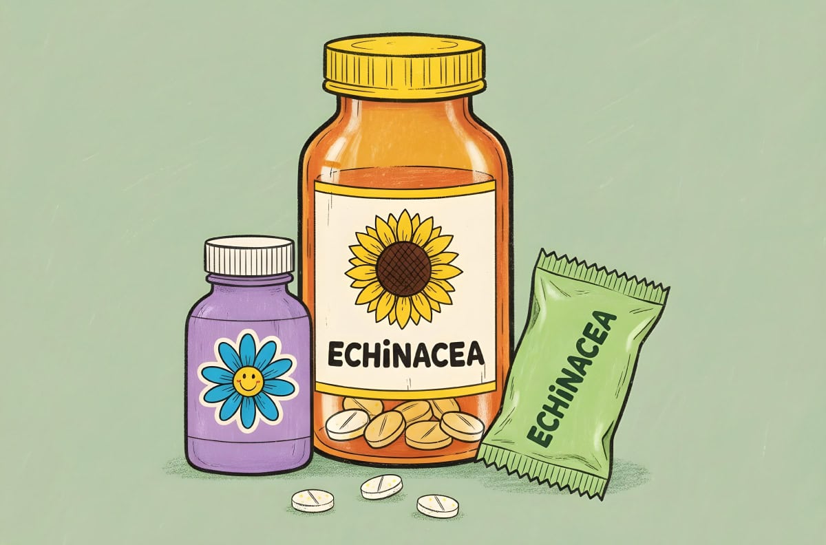 Products containing echinacea