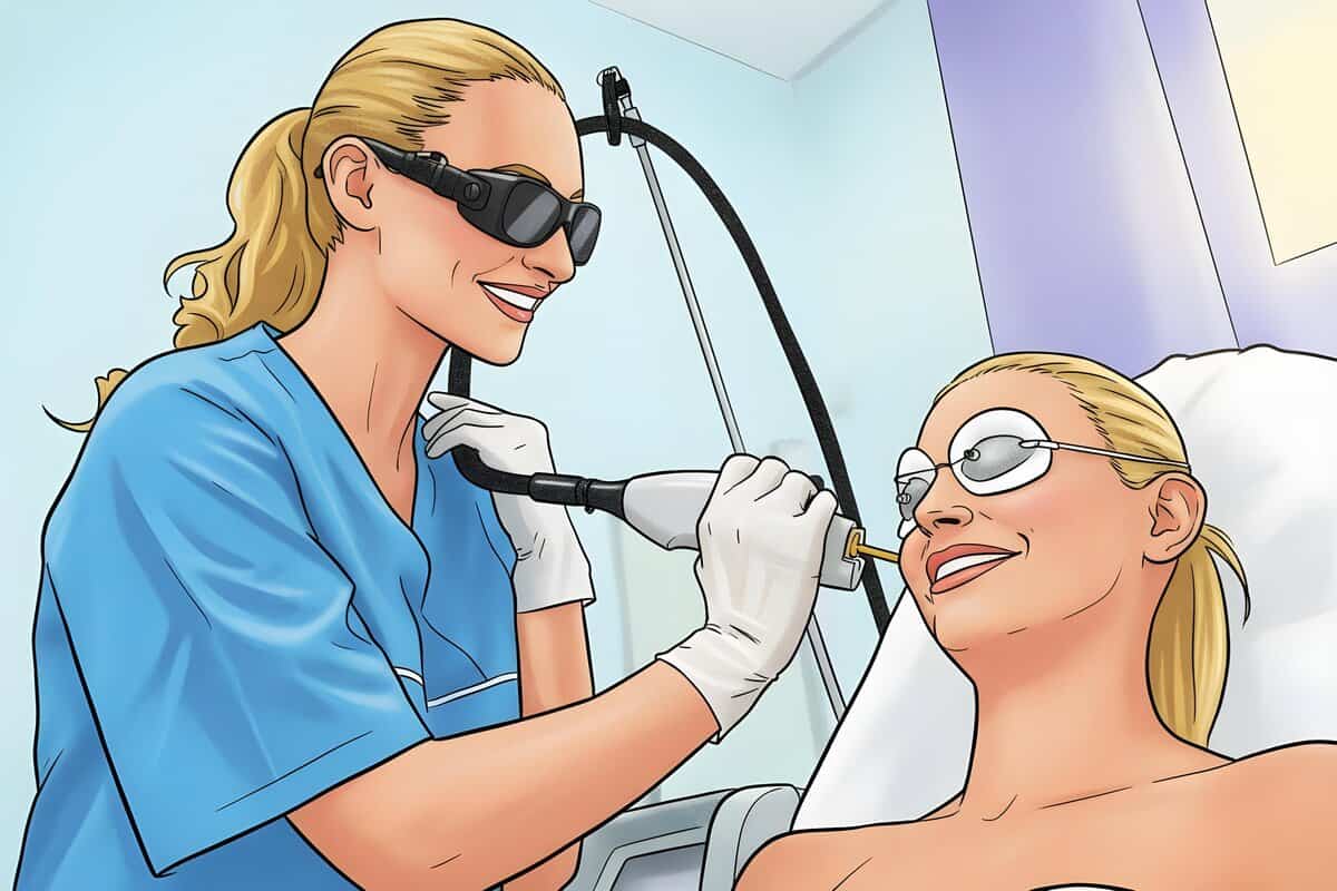 Skin resurfacing with an ablative laser