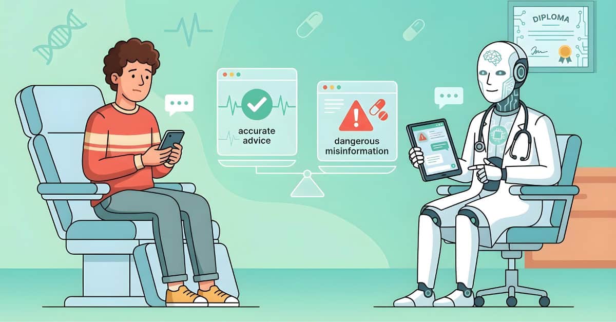 A person using AI app on his phone