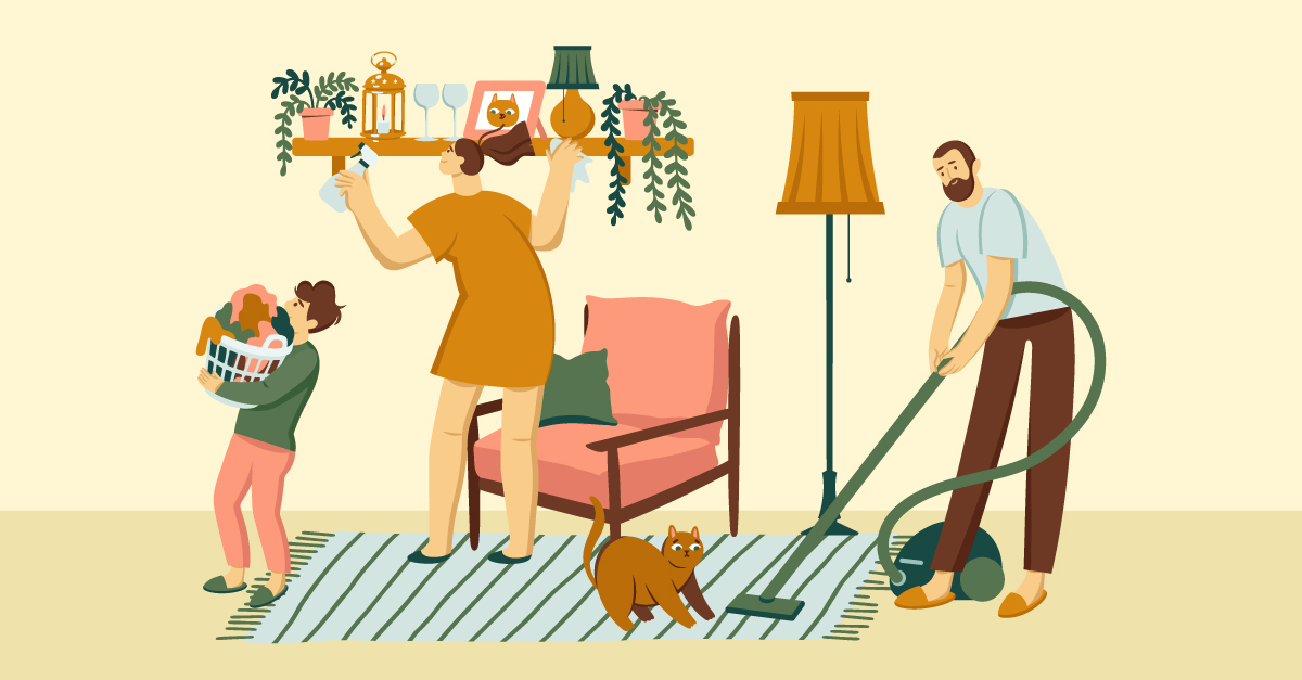 Housework as a Low-Impact, At-Home Exercise