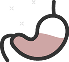Mild stomach discomfort