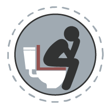 Loose stools or diarrhea