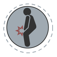 Feeling like you cannot control your pee/needing to pee more frequently or urgently