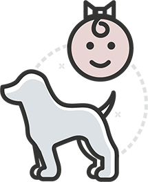 Pet and child