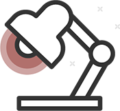 Table lamp icon