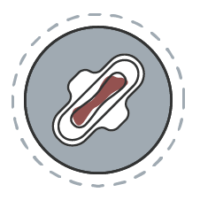 Unusually heavy periods or menstrual bleeding