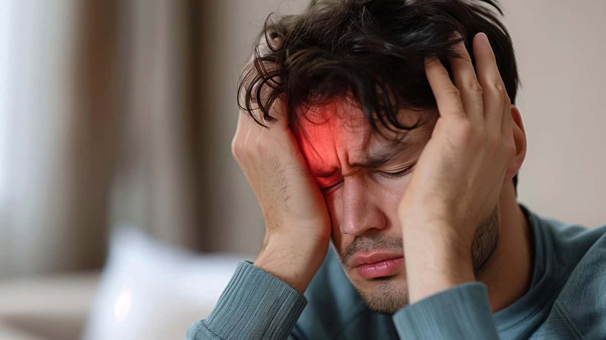 Person having a headache