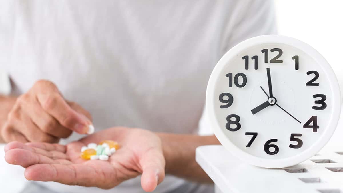 Clock and medication