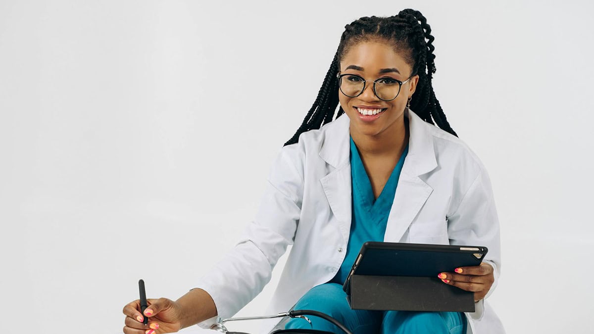Doctor with notepad
